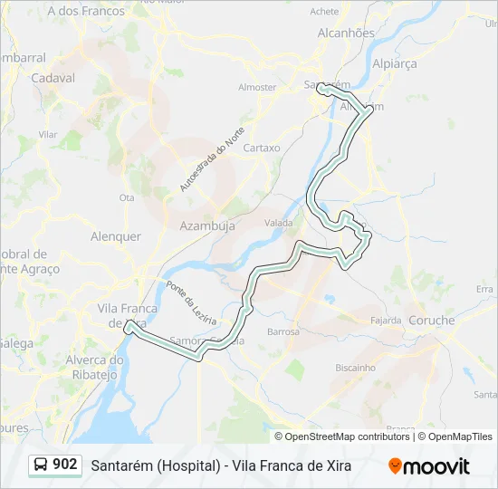 902 Bus Line Map