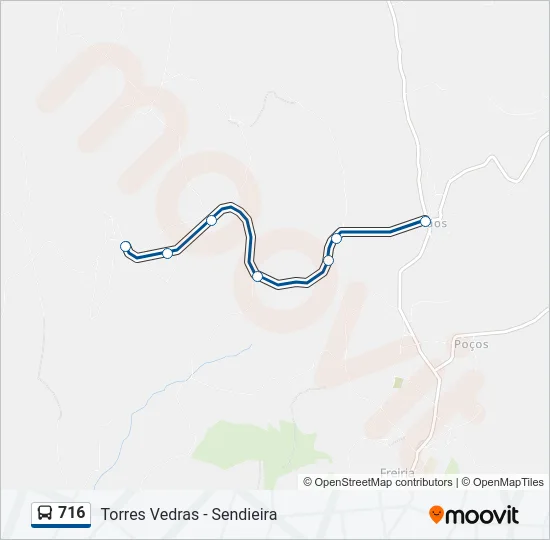 716 Bus Line Map