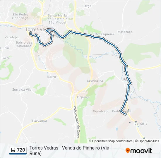720 Bus Line Map