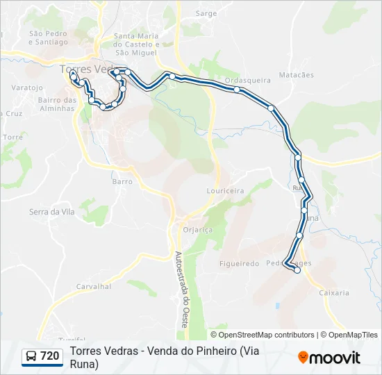 720 Bus Line Map