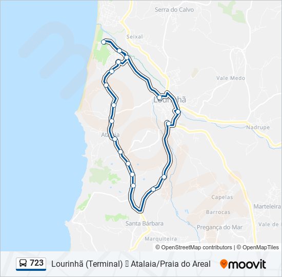 723 bus Line Map