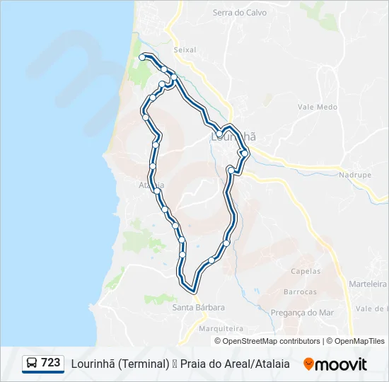 723 Bus Line Map