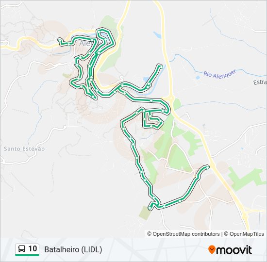 10 bus Line Map