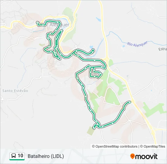 10 Bus Line Map