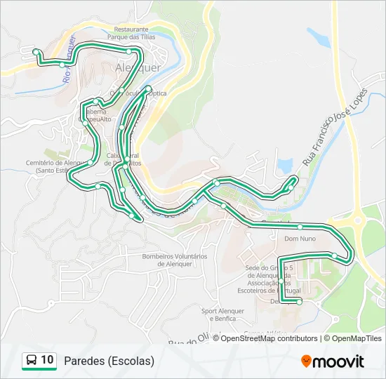 10 Bus Line Map