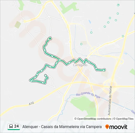 24 Bus Line Map