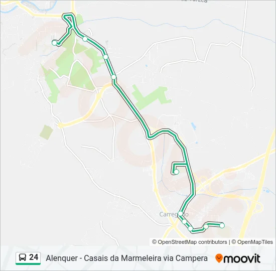 24 Bus Line Map