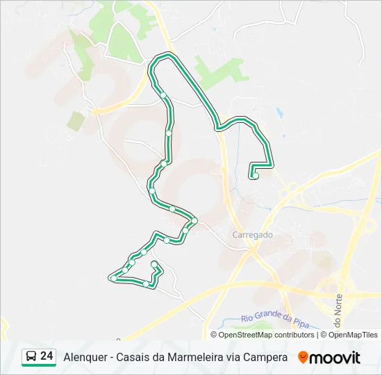 24 Bus Line Map