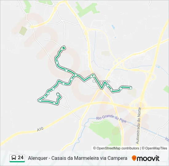 24 Bus Line Map