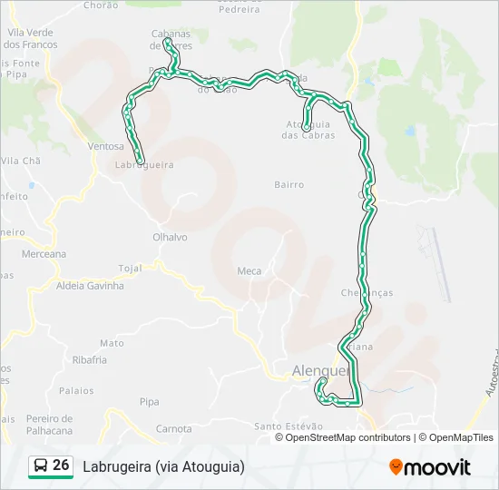 26 Bus Line Map