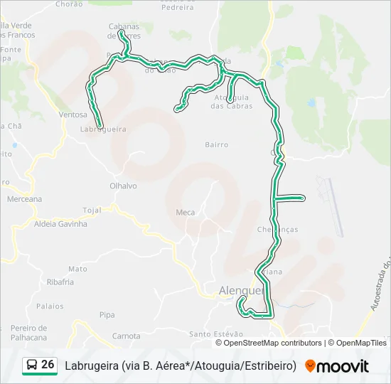 26 Bus Line Map