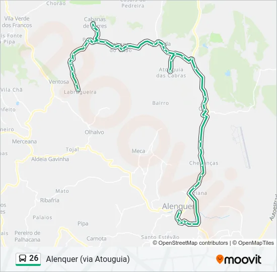 26 Bus Line Map