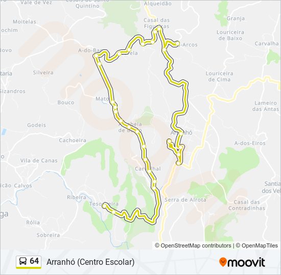 64 bus Line Map