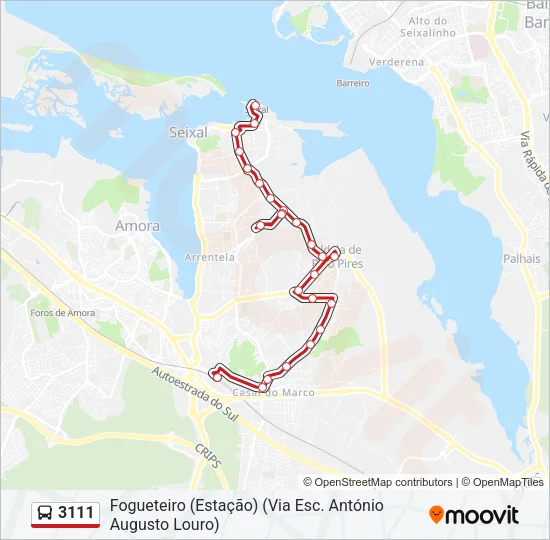 3111 Bus Line Map