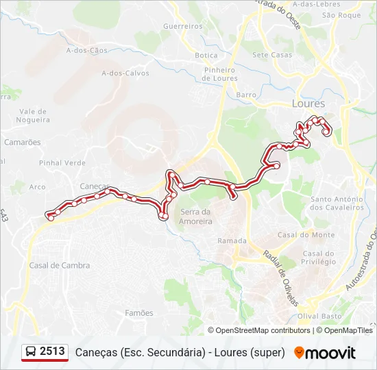 2513 Bus Line Map
