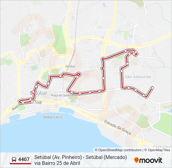 4407 Bus Line Map