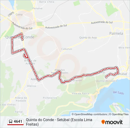 4641 Bus Line Map