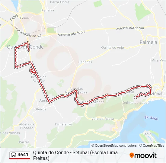 4641 Bus Line Map