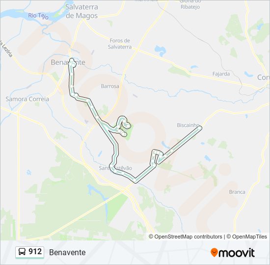 Bus 912 Route Map 912 Route: Schedules, Stops & Maps - Benavente (Updated)