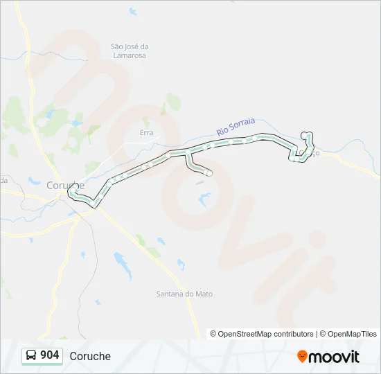 904 Bus Line Map
