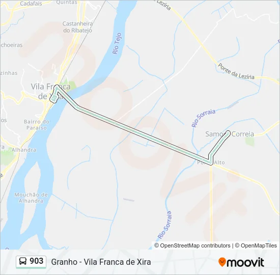 903 Bus Line Map