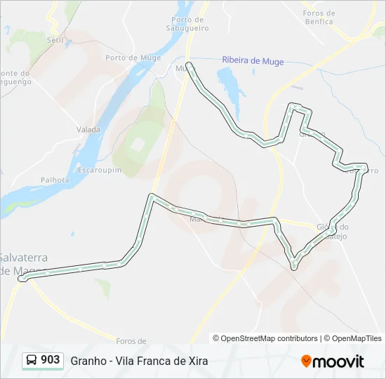 903 Bus Line Map