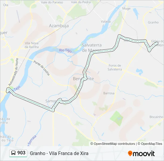 903 Bus Line Map