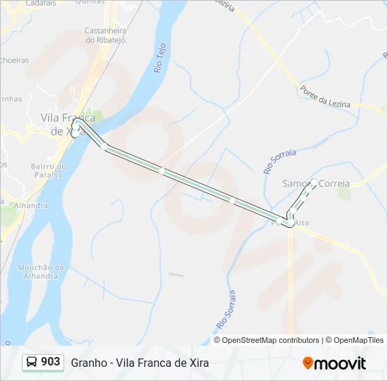 903 Bus Line Map