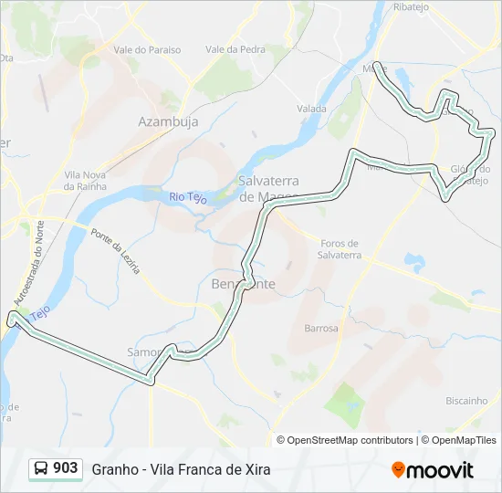 903 Bus Line Map