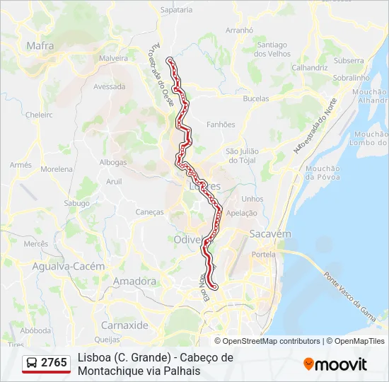 2765 Bus Line Map