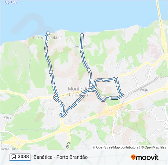 3038 Bus Line Map
