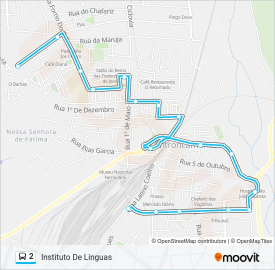 2 Bus Line Map