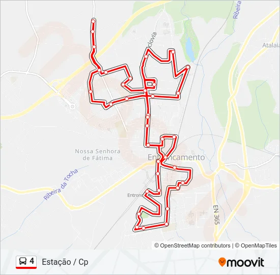 4 Bus Line Map