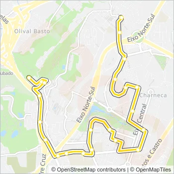 41B Bus Line Map