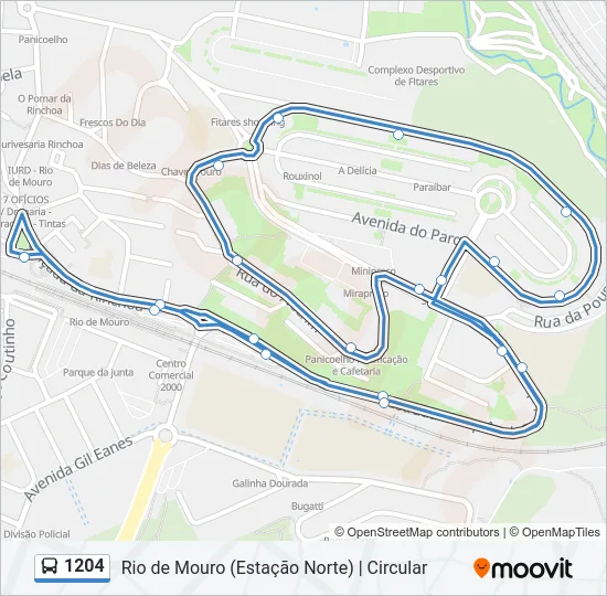 1204 Bus Line Map
