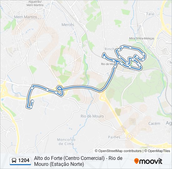 1204 Route: Schedules, Stops & Maps - Alegro Sintra (Updated)