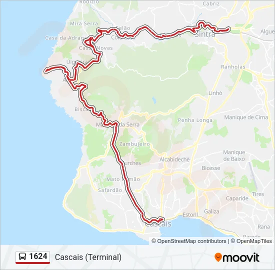 1624 Bus Line Map