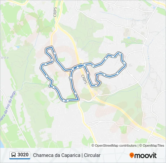 3020 Bus Line Map