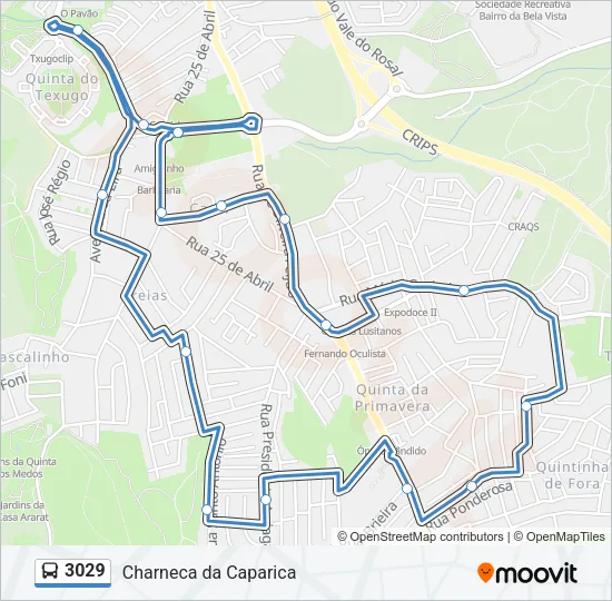 3029 Bus Line Map