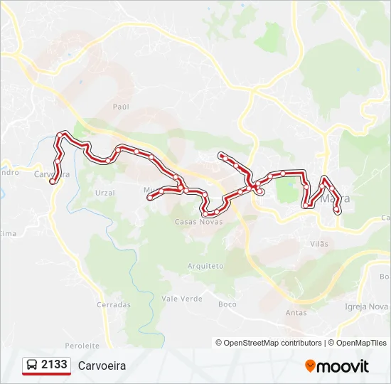 2133 Bus Line Map
