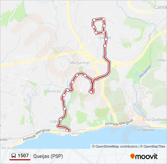 1507 Bus Line Map