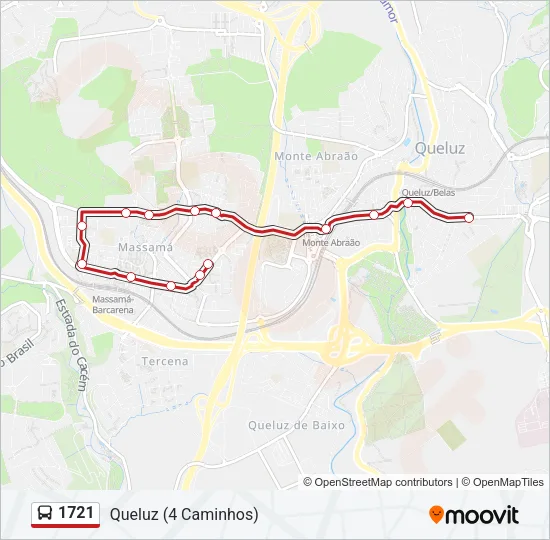 1721 Bus Line Map