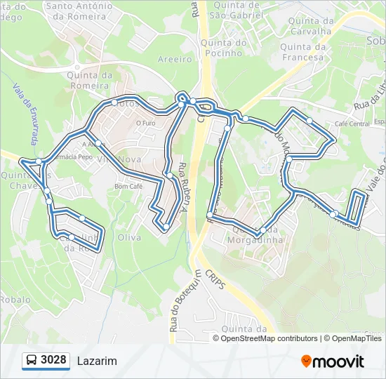 3028 Bus Line Map
