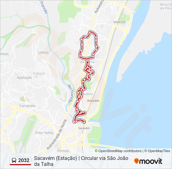 2032 bus Line Map