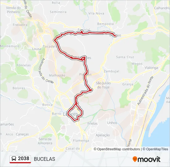 2038 Bus Line Map