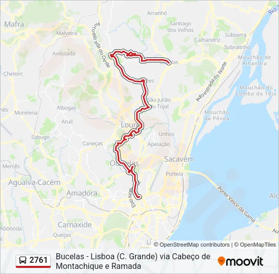 2761 Bus Line Map