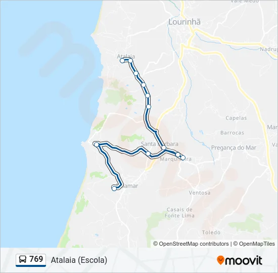 769 Bus Line Map
