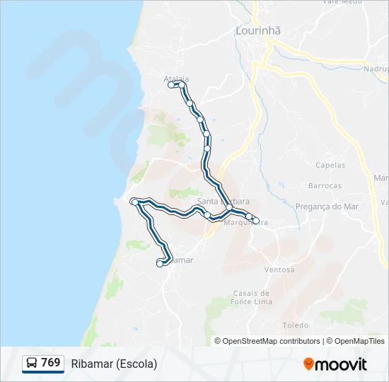 769 Bus Line Map