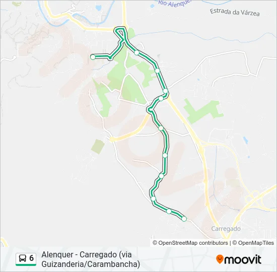 6 Bus Line Map