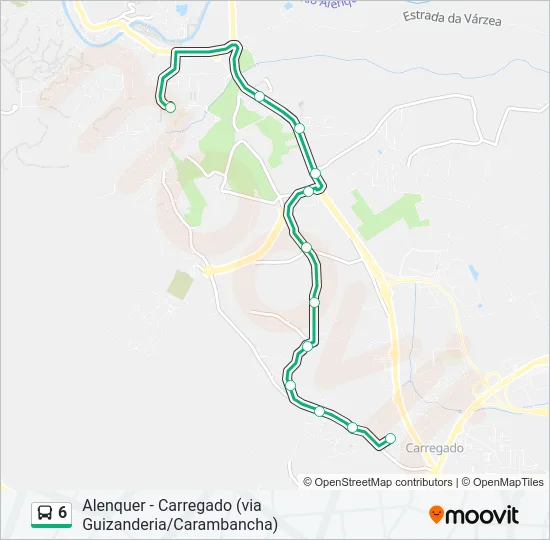 6 Bus Line Map